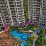 Ashar Merac Wagle Estate Thane West Clubhouse With Glass Facade Poolside Seating Contemporary Architecture And Premium Leisure Amenities