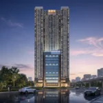 Ashar Pulse Majiwada Thane West Residential Tower Exterior Night Elevation View