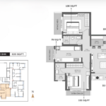 Asopalav Kandivali West 2 BHK apartment floor plan layout