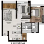 Aurum Q Islands Ghansoli Navi Mumbai 2 BHK Plan