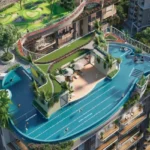 Avant Heritage Jogeshwari East Rooftop Pool Amenities With Landscaped Deck And Swimming Pool Area
