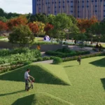 Aviara Malad West Landscaped Garden Area With Open Green Lawns Walking Paths Trees Recreational Spaces And Premium Outdoor Environment