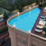 Breeze 91 Borivali West D Shape Dusk Lit Podium Pool Sun Lounger Rooftop Swimming Pool Deck