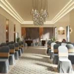 Claremont Gokuldham Goregaon East Banquet Hall With Seating Arrangement Stage Area Decorative Lighting
