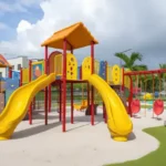 Claremont Gokuldham Goregaon East Kids Play Area With Slides Play Equipment Safe Flooring And Outdoor Recreational Zone