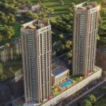 GeeCee Emerald Sector 27 Kharghar Residential Tower Elevation With Twin High Rise Towers Landscaped Podium Swimming Pool And Modern Urban Architecture