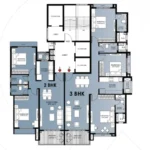 GeeCee Saphire Four Bungalows Andheri West 2 BHK 3 BHK Floor Plan