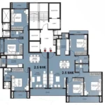 GeeCee Saphire Four Bungalows Andheri West 2.5 BHK Plan
