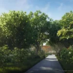 Godrej Hill View Khopoli NA Plots Orchard Walkway With Lush Greenery And Nature Landscape
