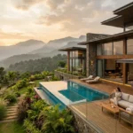 Godrej Woodside Karjat Khopoli NA Plots Contemporary Villa Exterior With Infinity Pool And Premium Architecture