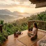 Godrej Woodside Karjat Khopoli NA Plots Wellness Yoga Deck With Sunrise Valley View And Nature Retreat
