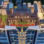 Gold Leaf Saibaba Nagar Borivali Rooftop Garden Jogging Track Seating Dusk Lit Aerial Tower View