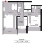 Isle Of Calm Powai 1 BHK Unit Plan