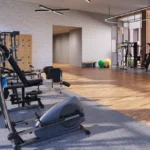Isle Of Calm Powai fitness center with cardio equipment, strength machines and spacious workout area