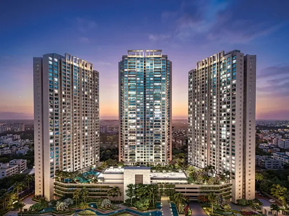 Lodha Altus Borivali West High Rise Residential Tower Exterior With Premium Facade Landscaped Podium