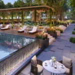 Lodha Altus Borivali West Swimming Pool Deck With Lounge Seating Landscaped Walkways Relaxation Area