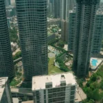 Lodha Marquis Lower Parel Multi Tower Aerial View Landscaped Podium Pool City Skyline