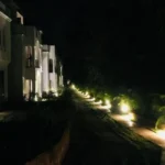 4 BHK Villa Magic Arr Estate Goa Illuminated Villa Pathway At Night With Landscape Lighting