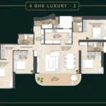 Mahindra Beacon Hill Mahalaxmi 4 BHK Floor Plan