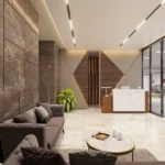 Neelam Supremo Mulund Lobby Interior With Contemporary Design Seating Area And Premium Entrance Space
