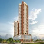Palm President Sector-11 Ghansoli iconic highrise tower elevation view