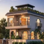 Peninsula Estates Third Coast Alibaug Mediterranean Style Villa Architecture Featuring Arched Windows