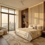 Platinum Stellar Main Avenue Santacruz West 4 BHK Spacious Master Bedroom With Panoramic Windows And Premium Furnishing