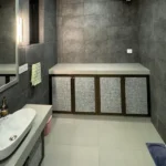 R Paradise Tungarli Lonavala 6 BHK Villa Modern Bathroom With Vanity And Storage