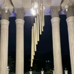 R Paradise Tungarli Lonavala 6 BHK Villa Decorative Chandelier And Pillars