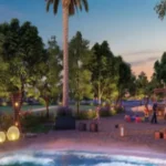 Runwal Lands End Kolshet Road Thane West Outdoor Leisure Area With Seating Lighting Landscaped Pathways Trees And Relaxation Spaces For Residents