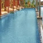 Rustomjee Crown Tower C Prabhadevi Mosaic Tile Lap Pool Teak Cabana Pool Deck