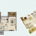 Shreeji Divine Kharghar Navin Mumbai 3 BHK Opal And Sapphire Unit Floor Plan Layout
