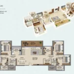 Shreeji Divine Kharghar Navin Mumbai 4.5 BHK Combined Unit Floor Plan Layout