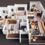 Siddhi Darshan Prabhadevi 3 BHK Spacious Apartment Floor Plan
