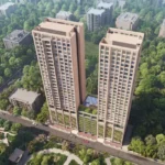Spenta Anthea JP Road Versova Andheri West Residential Tower Aerial View With Twin Towers Landscaped Surroundings And Urban Skyline
