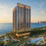 The Gateway Sector 6 Vashi Navi Mumbai Lit Glazed Tower Waterfront Tropical Garden Exterior