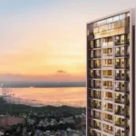 The Gateway Sector 6 Vashi Navi Mumbai Lit Balcony Grid Sea Bridge Dusk Tower Elevation