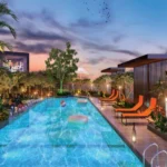 The Gateway Sector 6 Vashi Navi Mumbai Orange Sun Lounger Rooftop Swimming Pool Deck