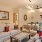 Villa Casa Brilhante Parra Goa 4 BHK Living And Dining Area With Sofa Seating Dining Space