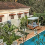 Villa Casa Brilhante Parra Goa Swimming Pool With Landscape Garden Tropical Plants Poolside Deck And Elegant Outdoor Leisure Space