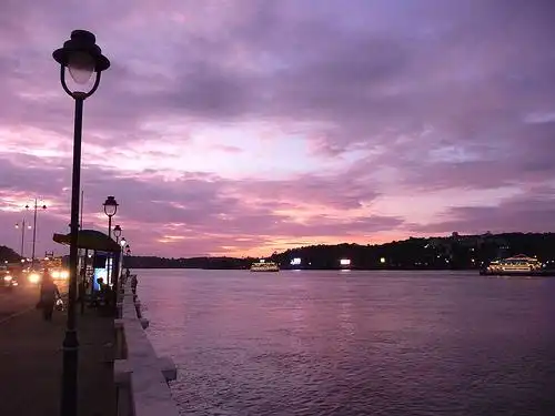 Panaji Goa sunset view