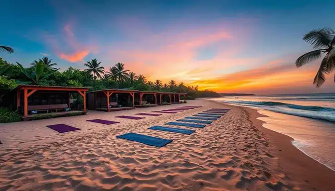 Yoga at Ashvem Beach Goa