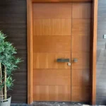 3 BHK One Avighna Park Entrance Door with Potted Plant