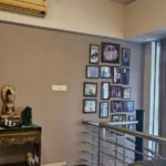 5 BHK Duplex Ashok Towers Parel Steel Railing Buddha Decor Frame Gallery Duplex Landing