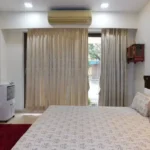 5 BHK Lake Superior Powai Bedroom with Curtains and AC