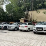 5 BHK Lake Superior Powai Parking Area with Cars