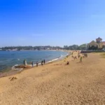 Carissa Sea facing NA Plots Guhagar sandy beach with seaside building