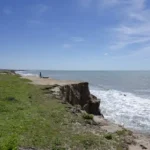 Carissa Sea facing NA Plots Guhagar sea cliff and grassy coast