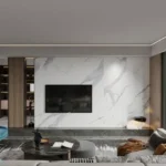 Celestria New Palm Beach Airoli 3 BHK Linear Cove Dark Coffee Table City View Living Room