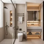 Delta Icon Sector 7 Airoli 3 BHK Warm Cove Smart Toilet Backlit Mirror Bathroom